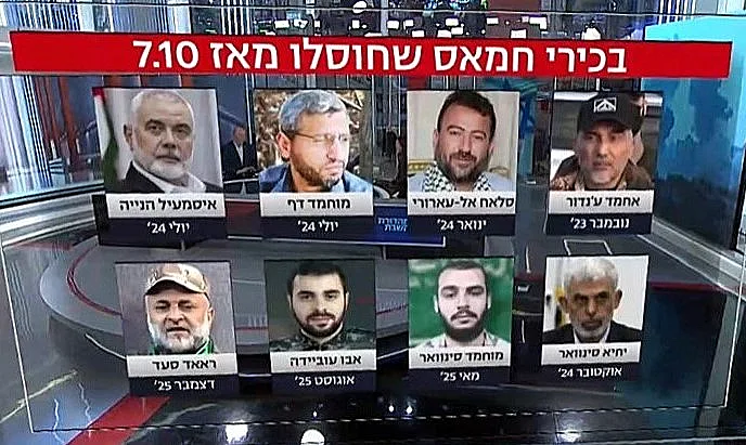 בכירי חמאס שחוסלו מאז 7 באוקטובר
