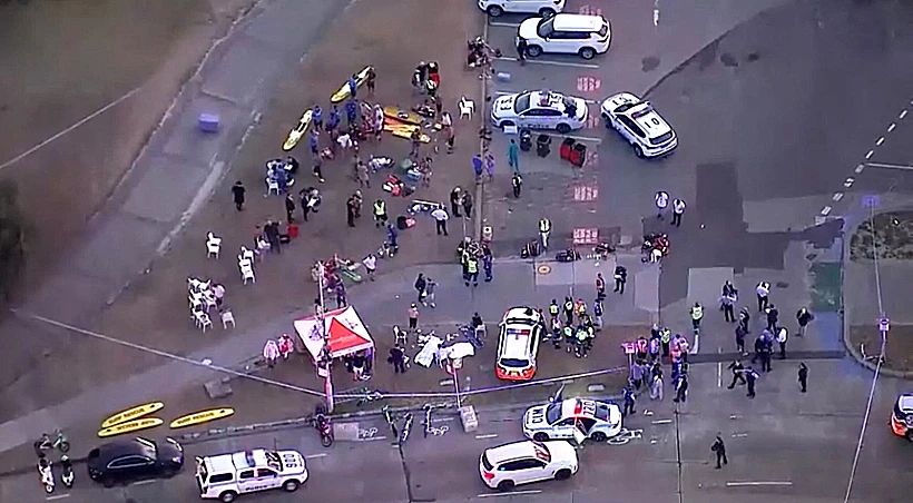 זירת הפיגוע בחוף בונדיי בסידני