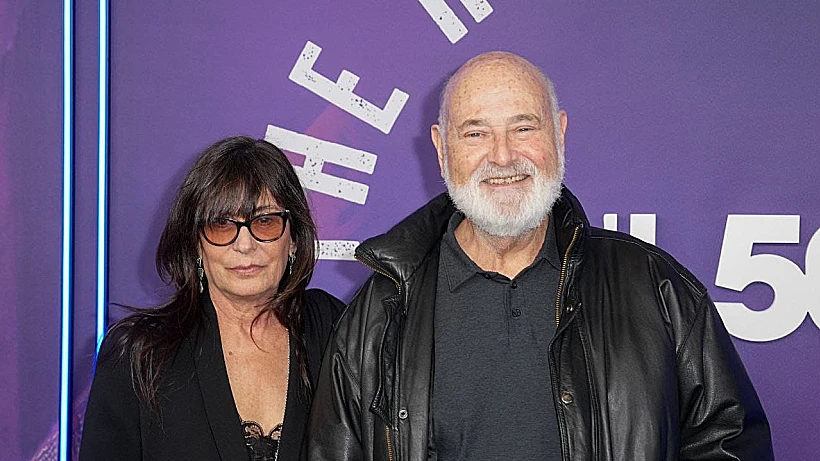 רוב ריינר ואשתו מישל סינגר ריינר