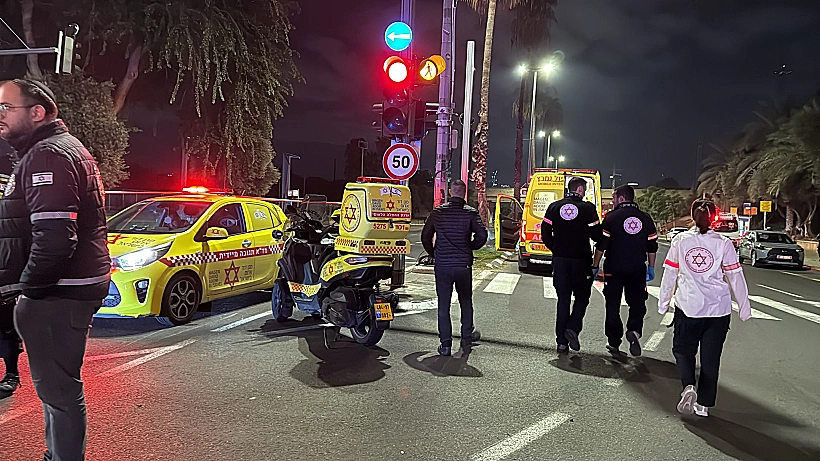 זירת התאונה בשדרות רוקח בת"א