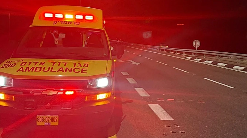 זירת התאונה סמוך לניר עם