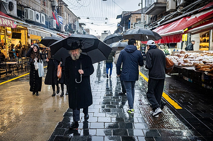 חורף בשוק מחנה יהודה בירושלים