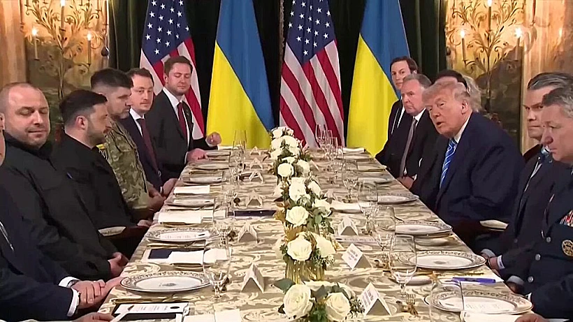פגישת טראמפ זלנסקי