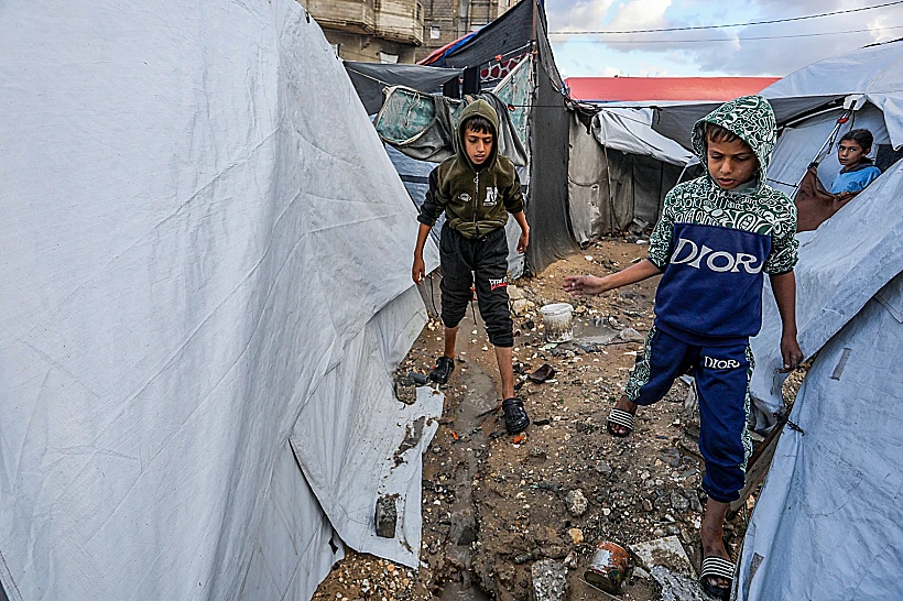 חורף בבית חאנון, צפון רצועת עזה