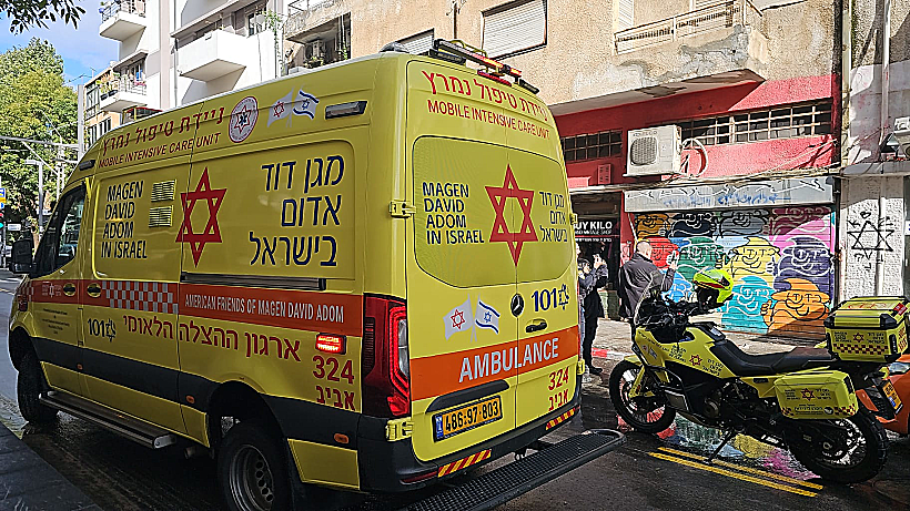 זירת קריסת המרפסת בדרום תל אביב