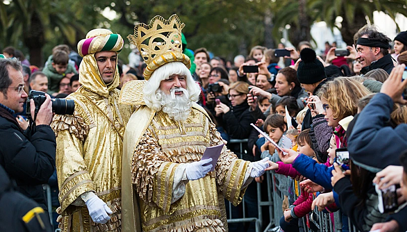 Barcelona,,spain מצעד שלושת המלכים בברצלונה