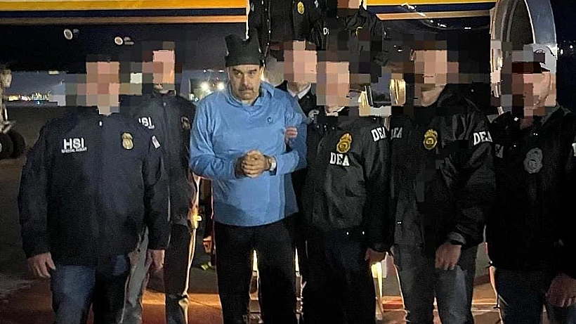 נשיא ונצואלה מדורו בהגעתו לניו יורק