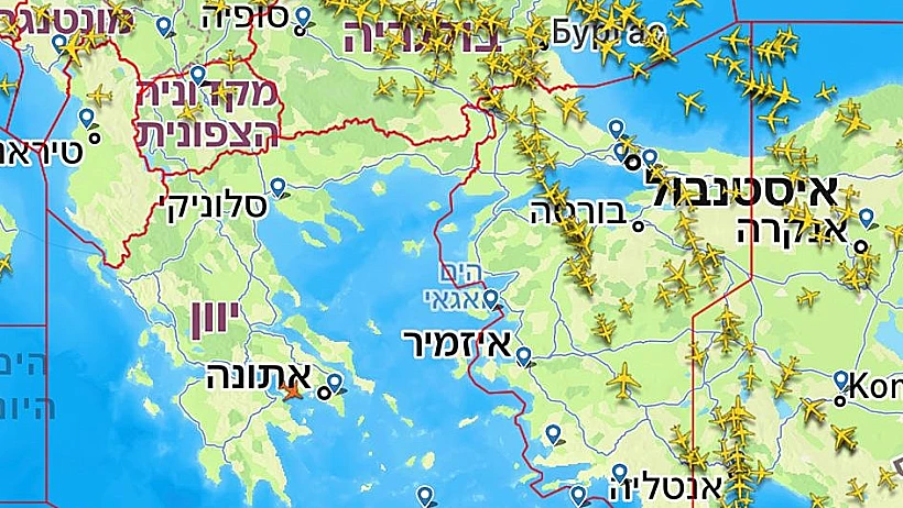 המרחב האווירי של יוון, טיסות, מטוסים