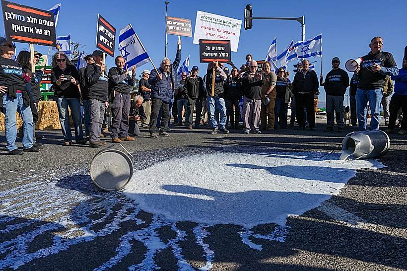 מחאת החקלאים נגד רפורמת החלב