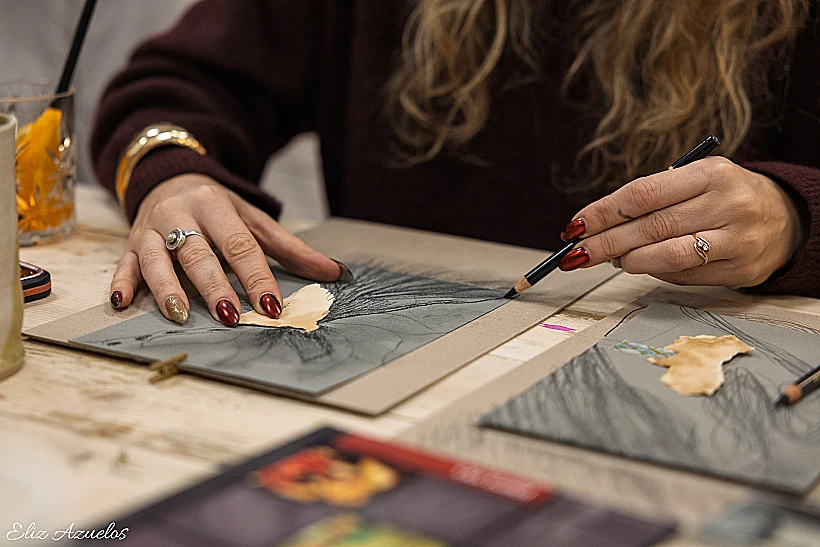 סדנת הדפס בוטני של ג'ודי פינקו