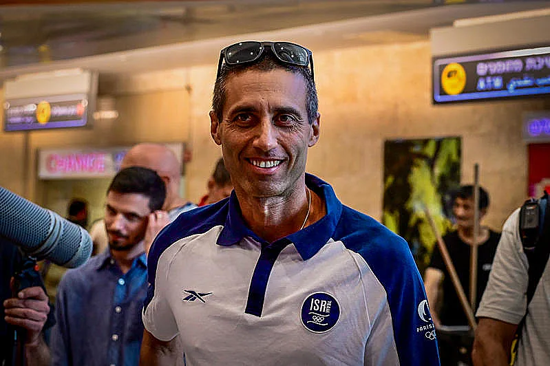 גל פרידמן בנתב"ג לאחר אולימפיאדת פריז