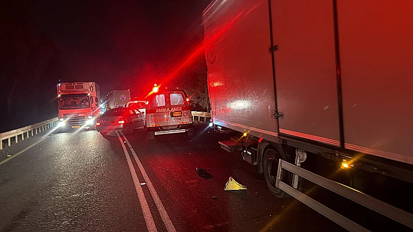 זירת התאונה סמוך לניר יפה שבצפון