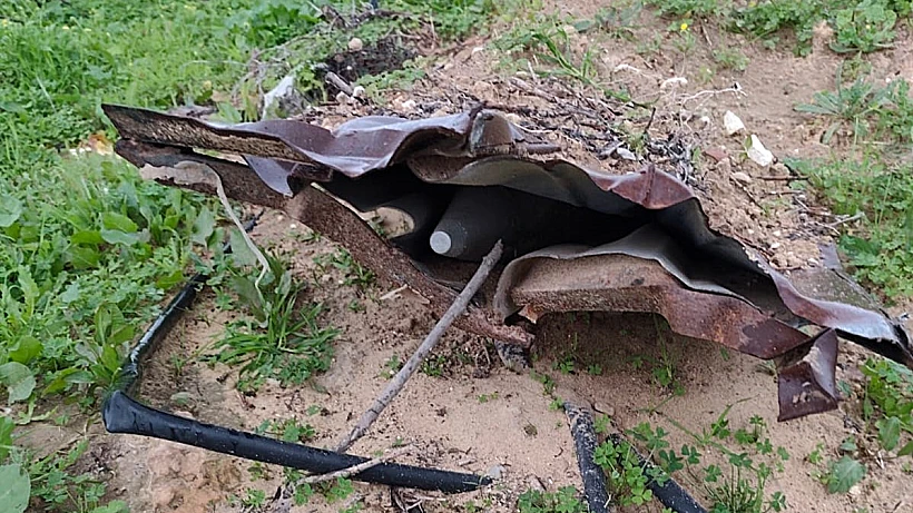 משגר רקטות טעון בצפון רצועת עזה