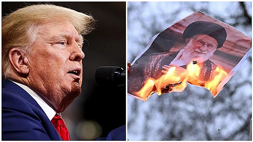 טראמפ והפגנת תמיכה במוחים באיראן