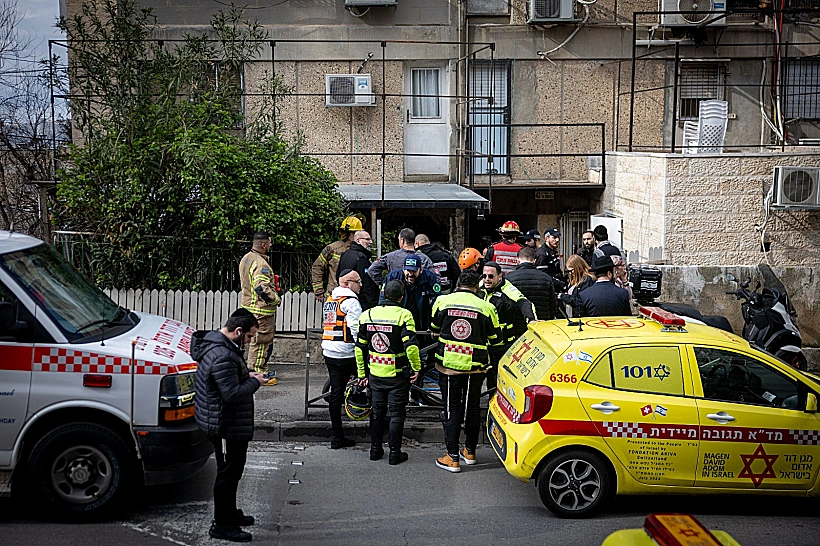 זירת האסון בפעוטון בירושלים