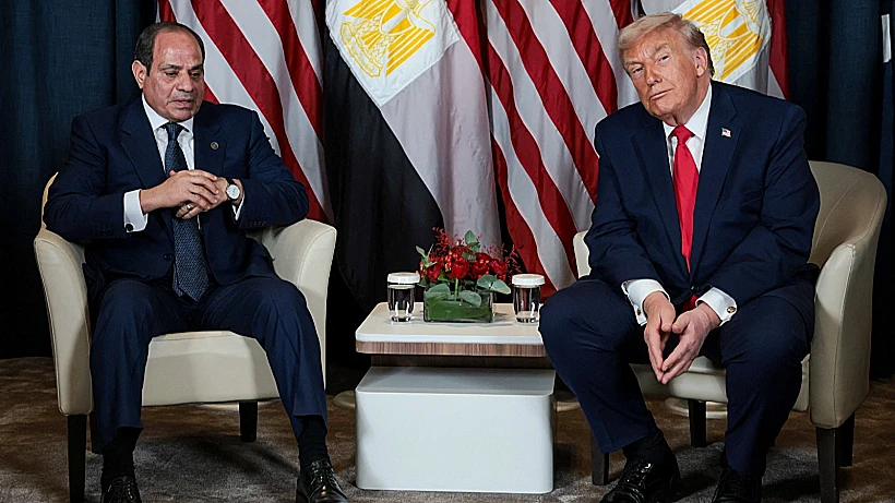 טראמפ ונשיא מצרים א-סיסי