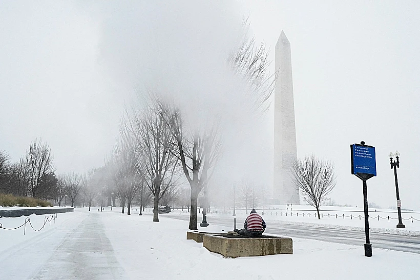 גל הקור בארה"ב, סופה, מזג אוויר, חורף, שלג