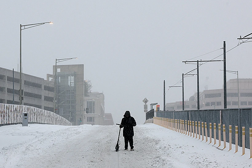 גל הקור בארה"ב, סופה, מזג אוויר, חורף, שלג