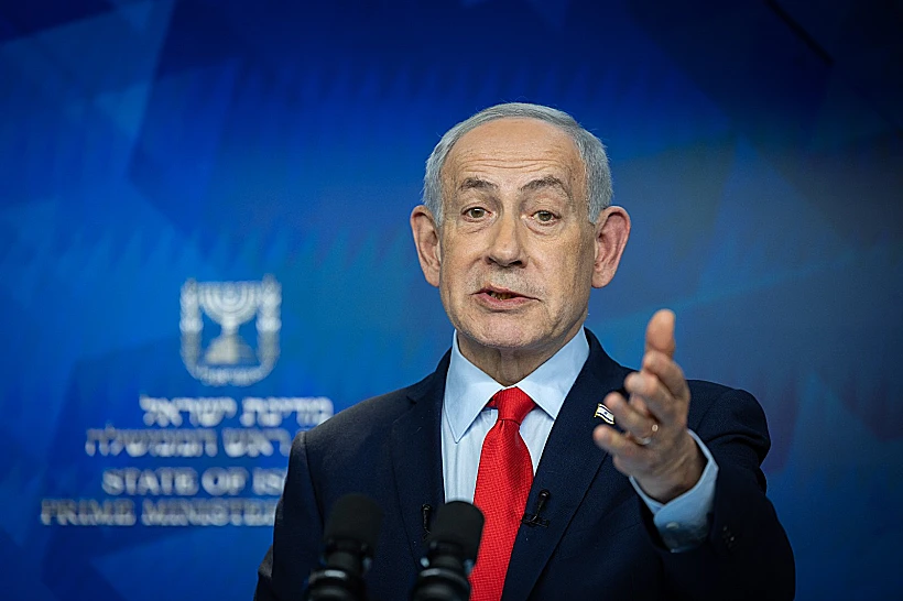 רה"מ נתניהו במסיבת העיתונאים