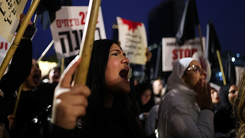 מוחים בת"א נגד הפשיעה בחברה הערבית