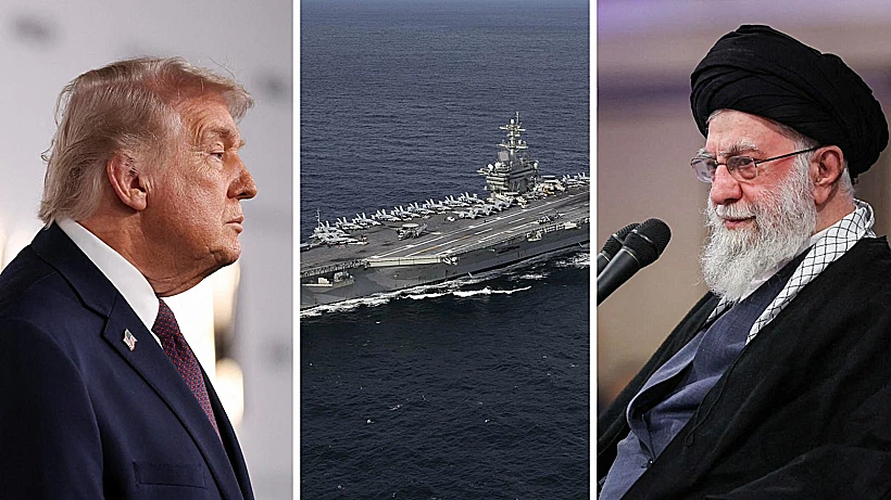 דונלד טראמפ, עלי חמינאי ונושאת המטוסים לינקולן