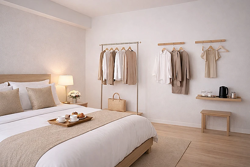 חדר מלון בלי ארון