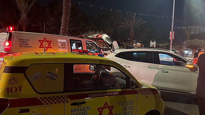 אמבולנסים בזירת החיסול בקריית ים