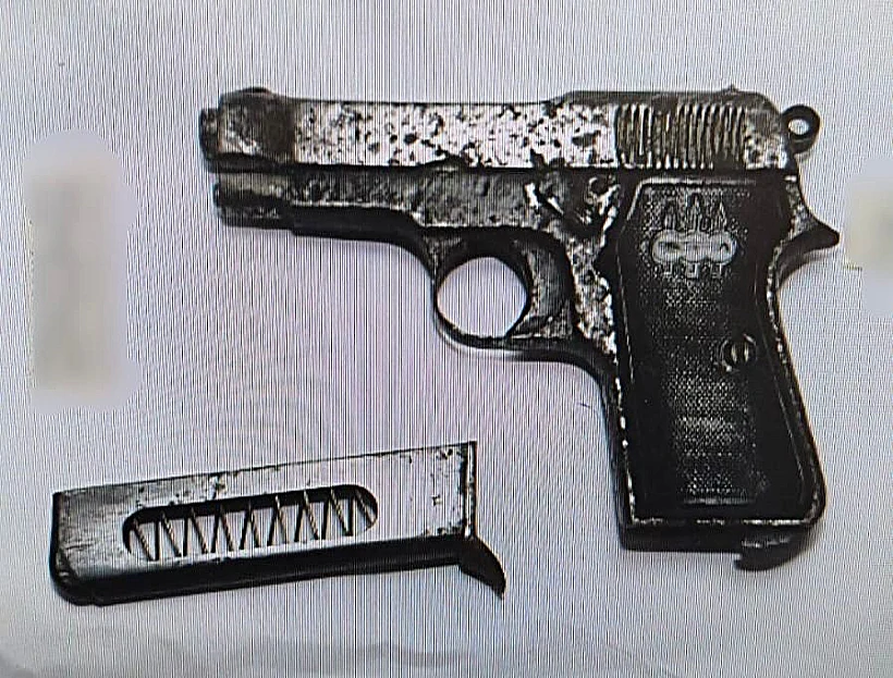 הנשק שנתפס על ידי המואשם ברצח