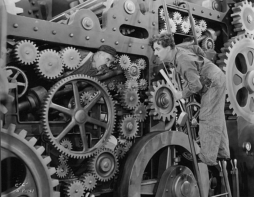 צ'ארלי צ'פלין ב"זמנים מודרניים"