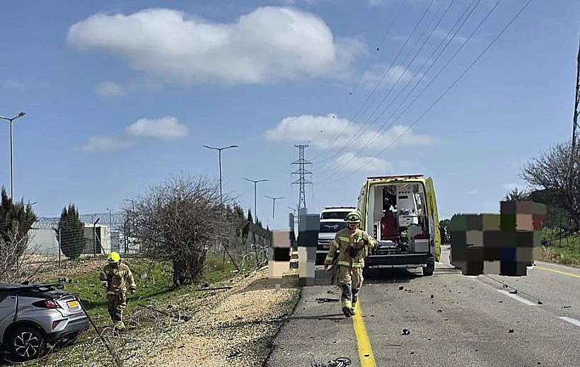 זירת התאונה ברמת הגולן