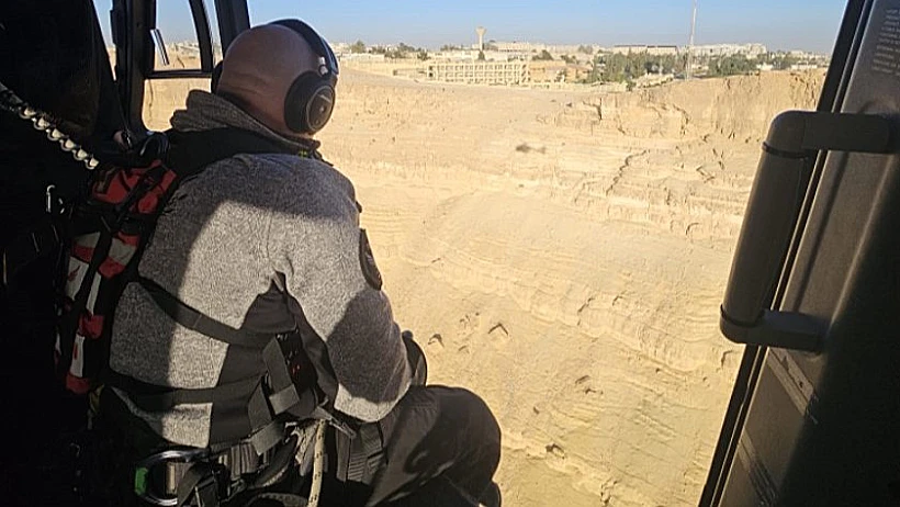 זירת החילוץ במצפה רמון