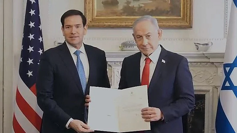 רה"מ נתניהו בפגישה עם מזכיר המדינה האמריקני מרקו רוביו בוושינגטון