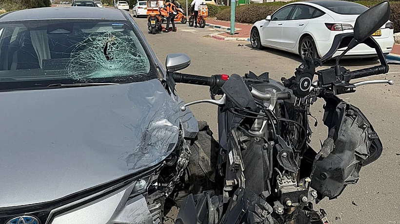 זירת התאונה בצוקי ים