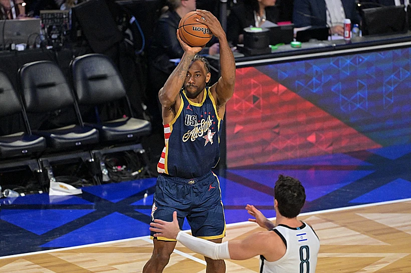 דני אבדיה מול קוואי לנארד במשחק האולסטאר