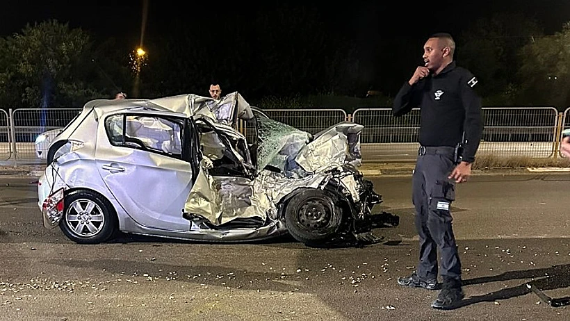 זירת התאונה ליד נתיבות