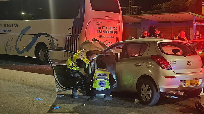 זירת התאונה ליד נתיבות