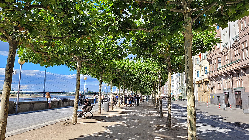 הטיילת היפה של דיסלדורף גרמניה