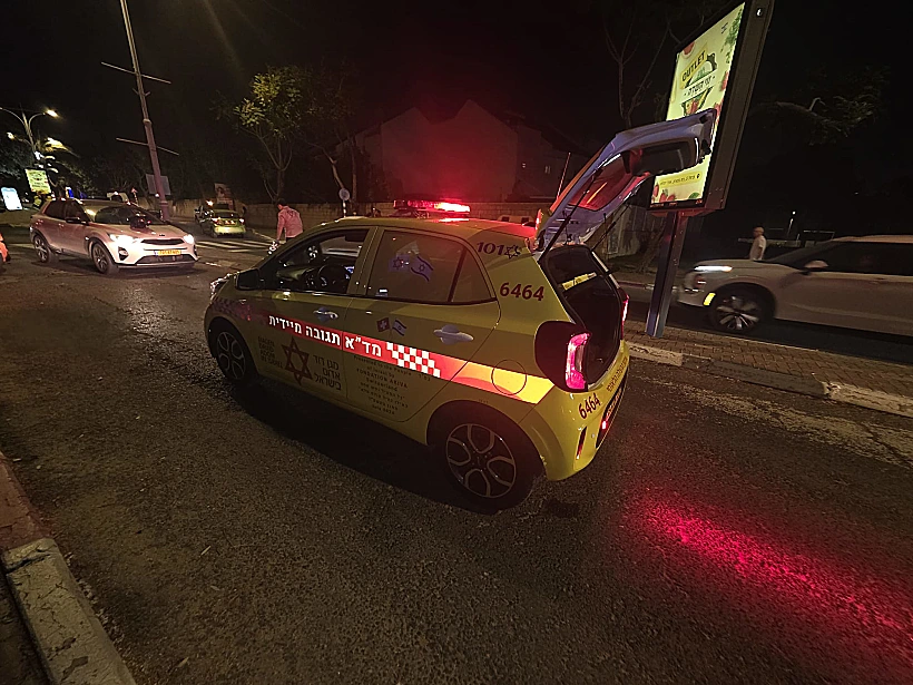 זירת התאונה ביהוד