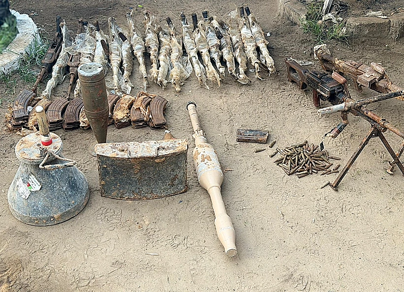 מצבור אמל"ח שאותר בדרום עזה