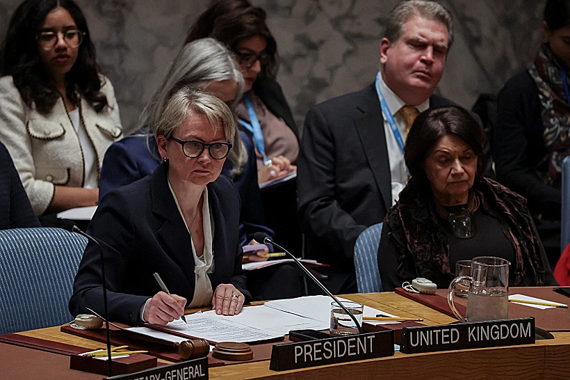 שרת החוץ הבריטית איווט קופר במועצת הביטחון של האו"ם
