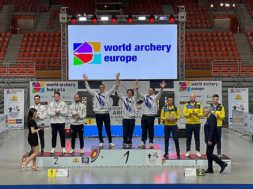 מיכאלה משה ורועי דרור, זוכי מדליית הזהב באליפות אירופה בקשתות