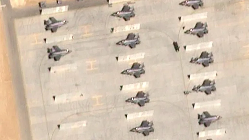 תיעוד מלוויין: מטוסים אמריקניים בבסיס בירדן