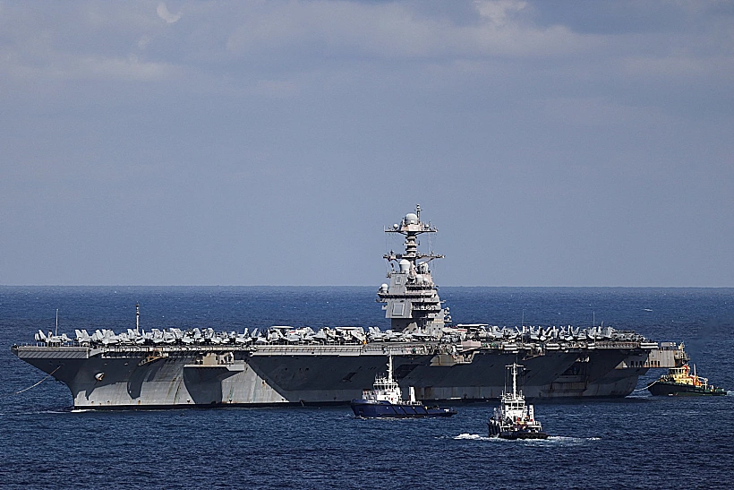 נושאת המטוסים ג'רלד פורד בכרתים
