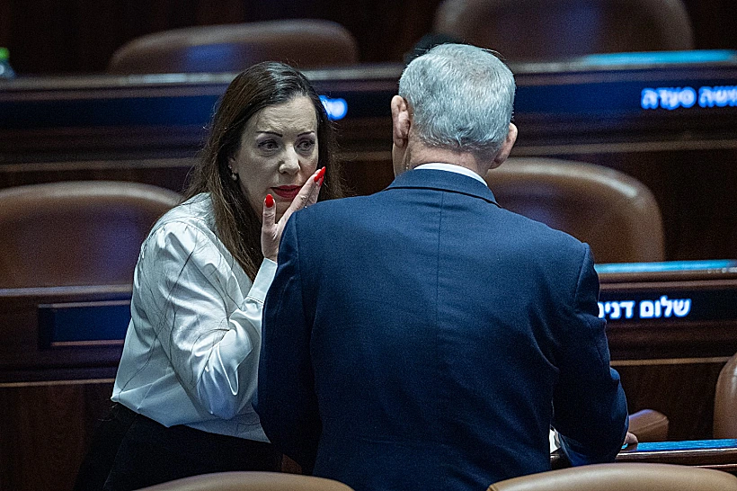 רה"מ בנימין נתניהו עם ח"כ טלי גוטליב בכנסת