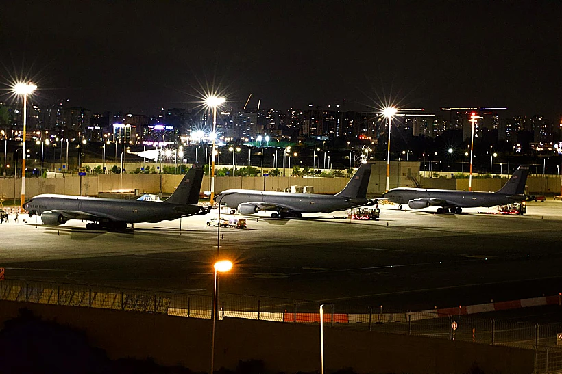 מתדלקים של חיל האוויר האמריקני קיי סיי 135 בנתב"ג