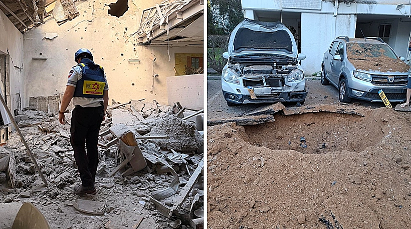 זירות נפילה במרכז הארץ