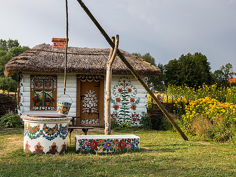 בית פרחוני Zalipie, פולין