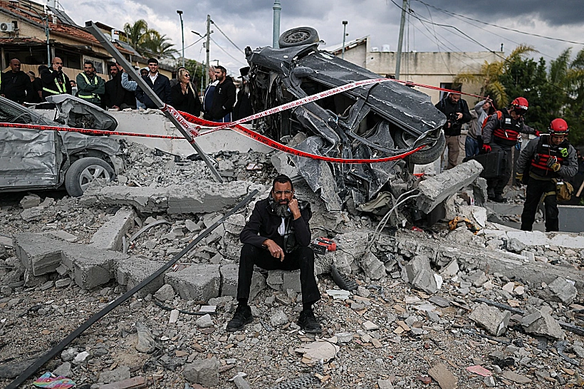 זירת הפגיעה הישירה בבית שמש