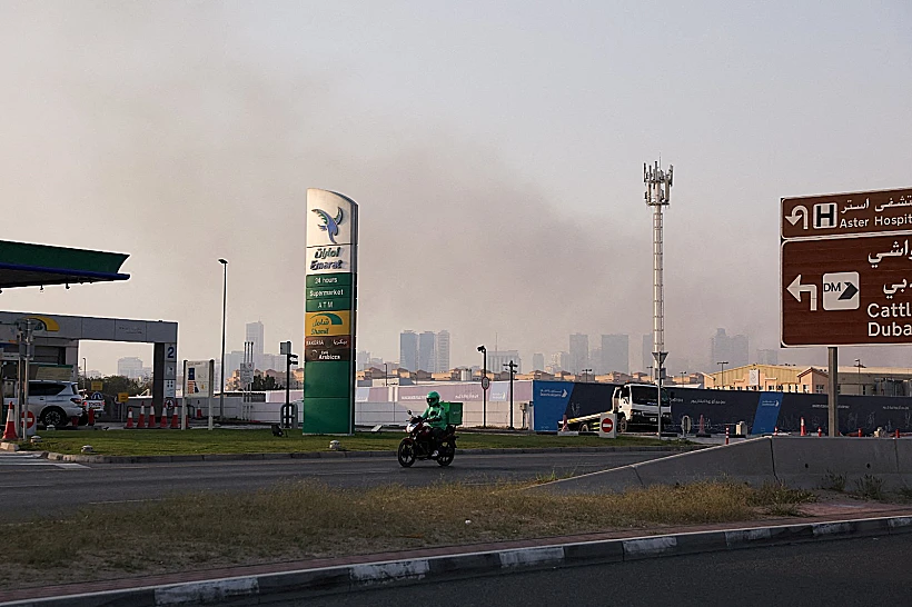 פגיעה של טיל איראני בדובאי