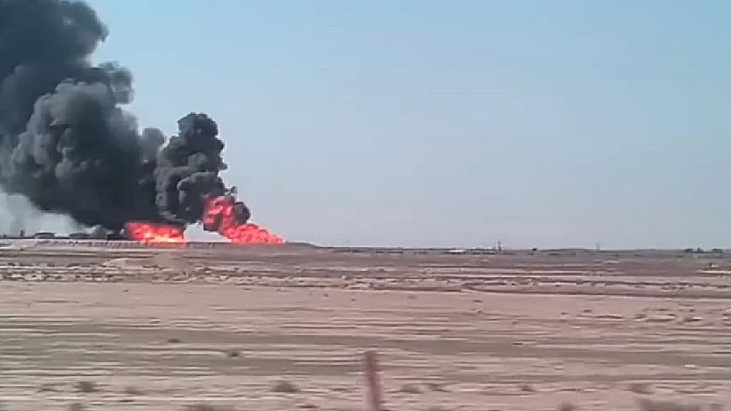 מתקן נפט סעודי שהותקף ע"י איראן